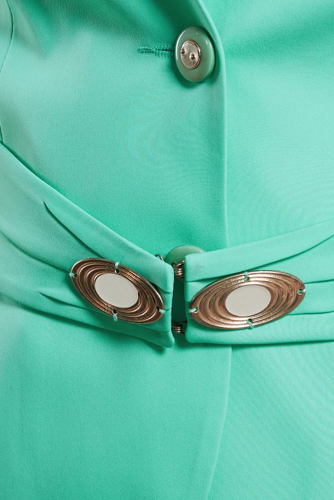 Vêtements hijab VERT SALOPETTE AVEC VESTE 3863 - ALVİNA