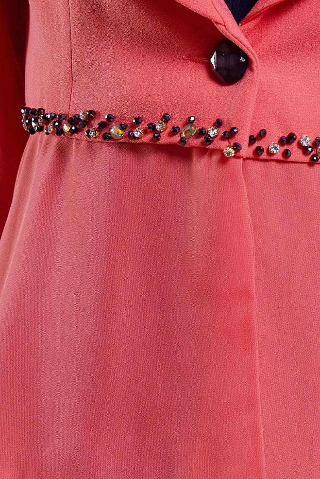 Hijab clothing CORAL DRESS SUIT WITH JACKET 3874 - ALVİNA