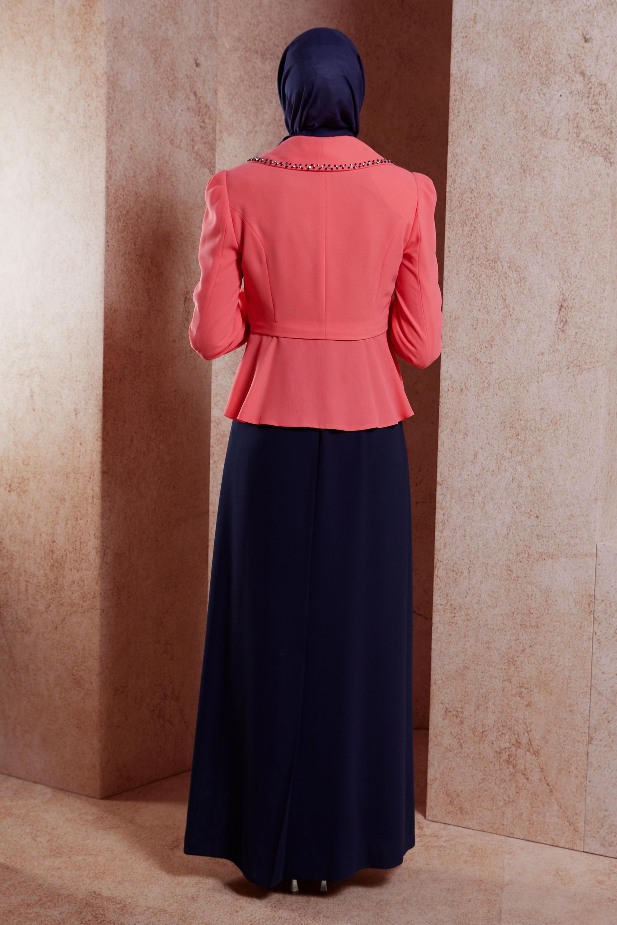 Hijab clothing CORAL DRESS SUIT WITH JACKET 3874