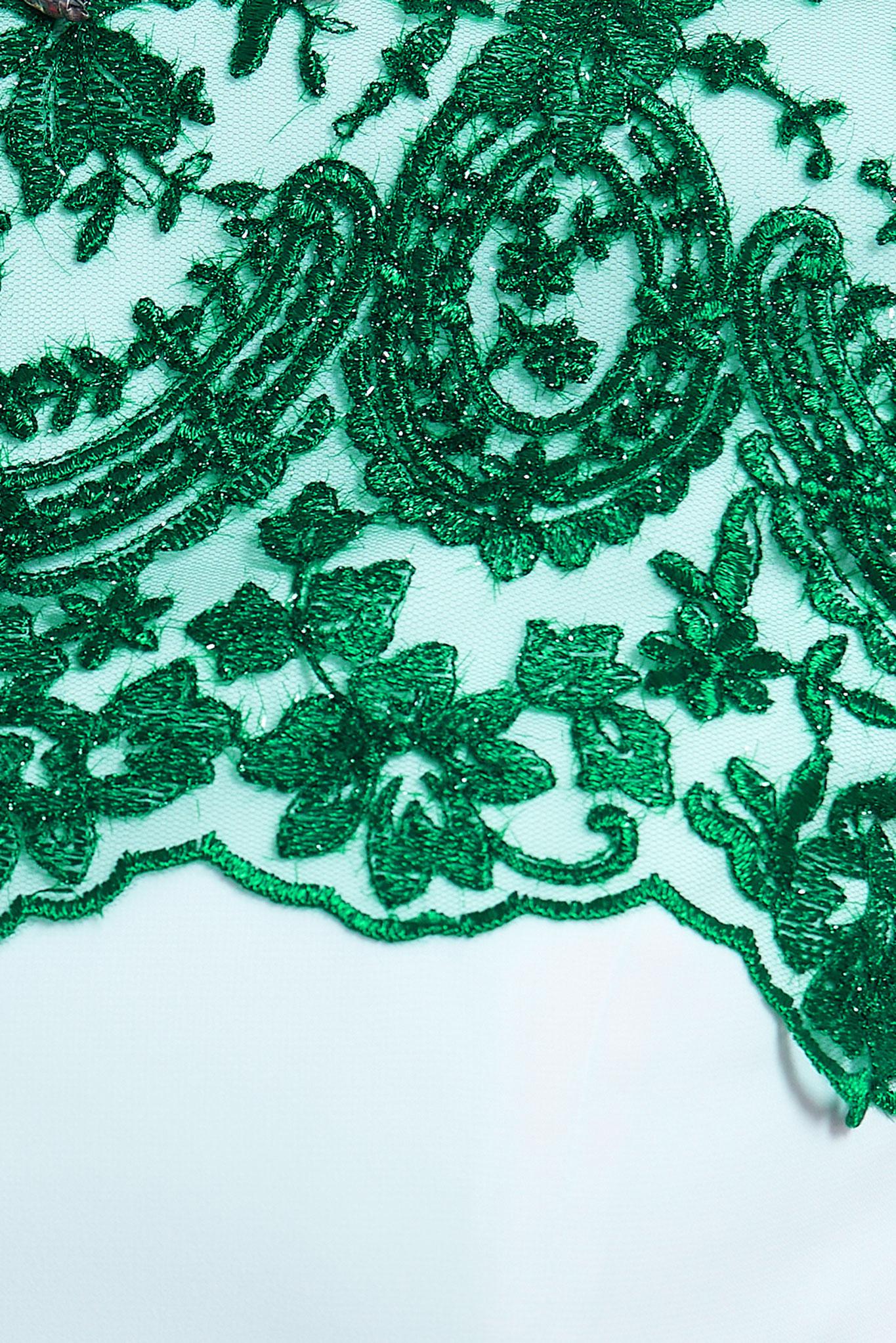 Tesettür giyim BEJ İŞLEME DETAYLI ŞİFON ABİYE ELBİSE 5887