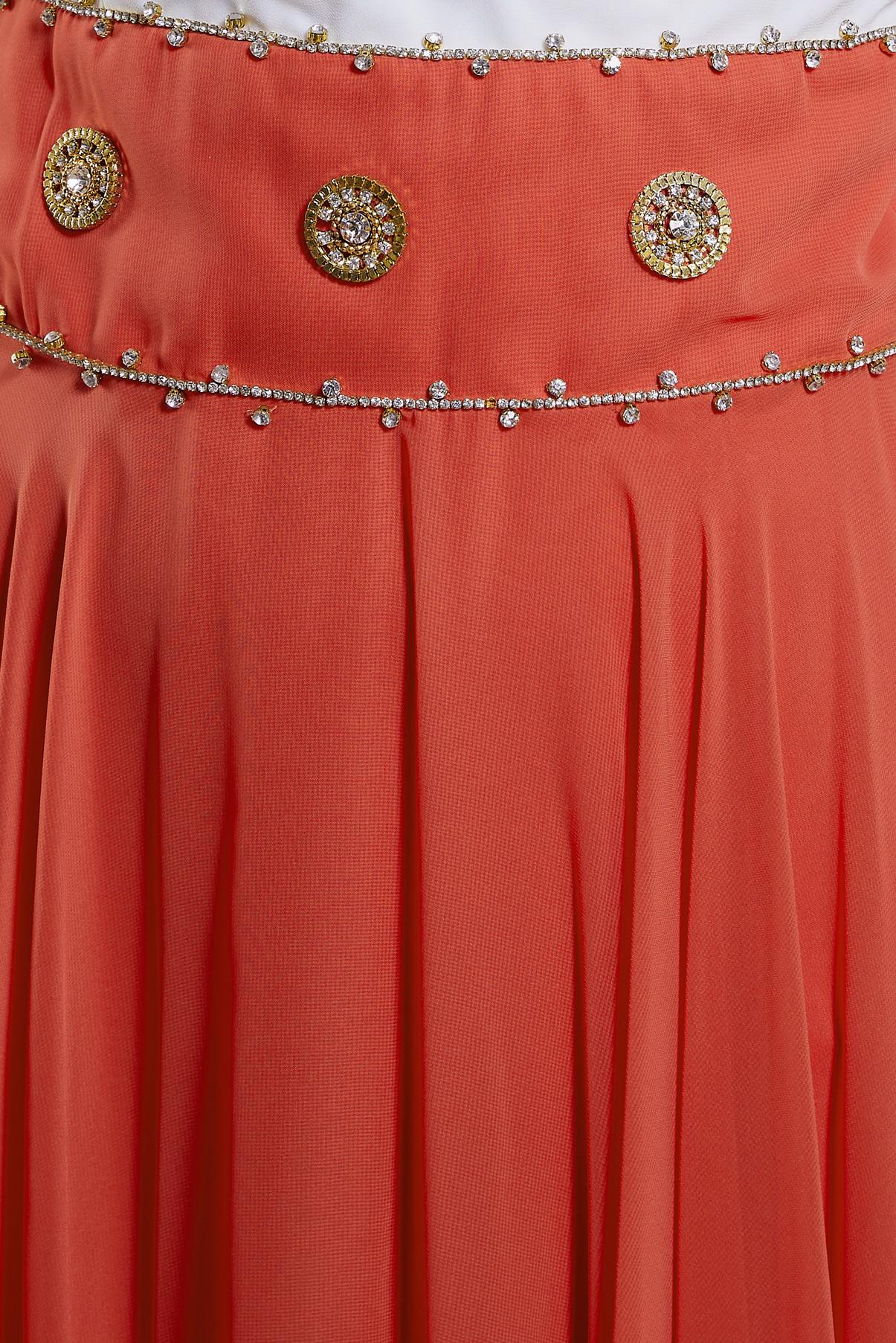 Tesettür giyim MERCAN TAŞLI ŞİFON ABİYE ELBİSE 5950