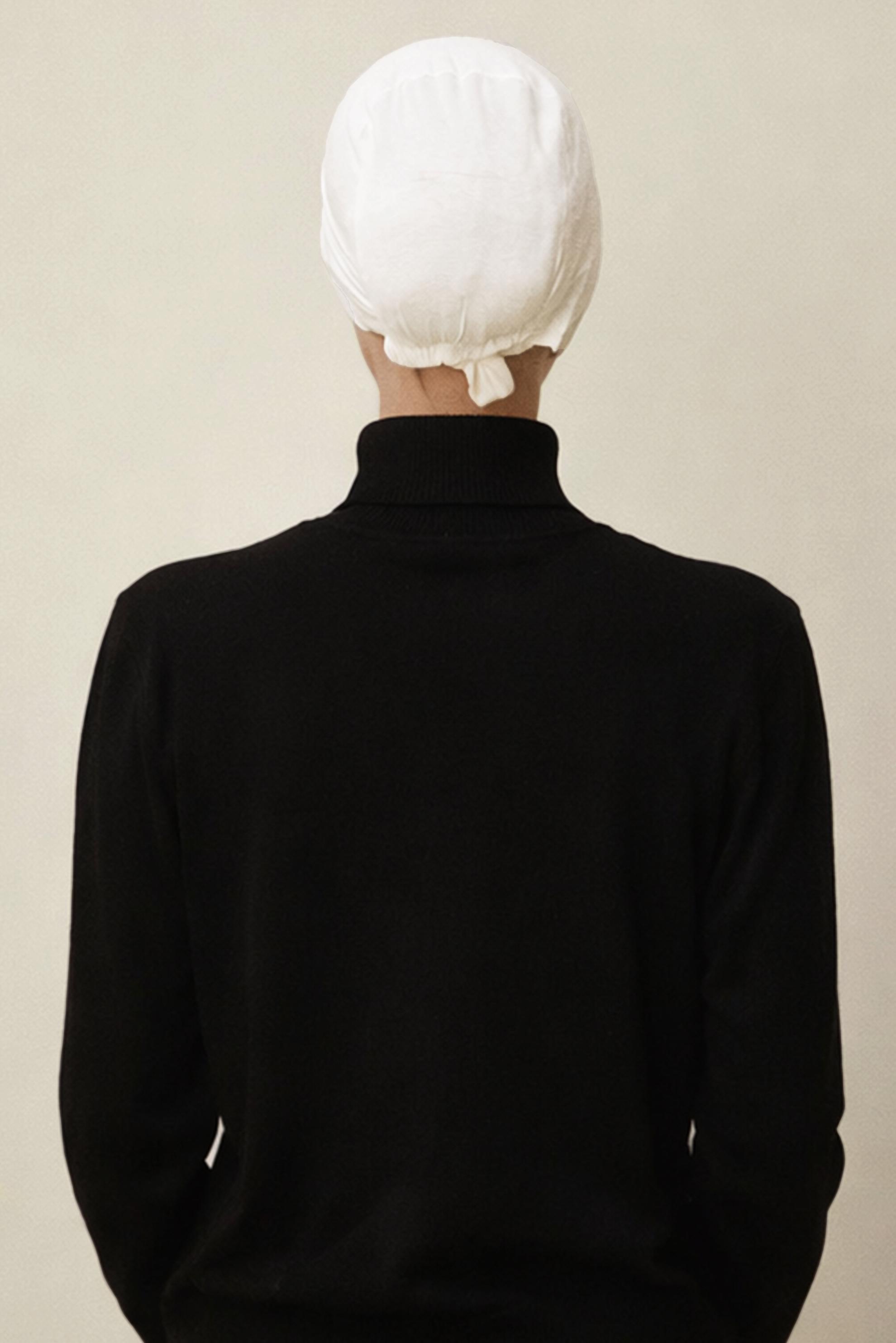 Tesettür giyim BEYAZ PENYE BONE 5050 