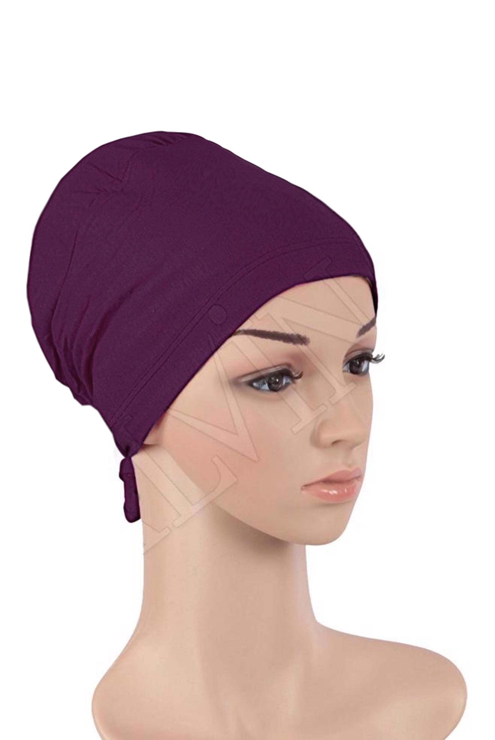 Vêtements hijab FUCHSIA BONNET COTON PEIGNE 5050