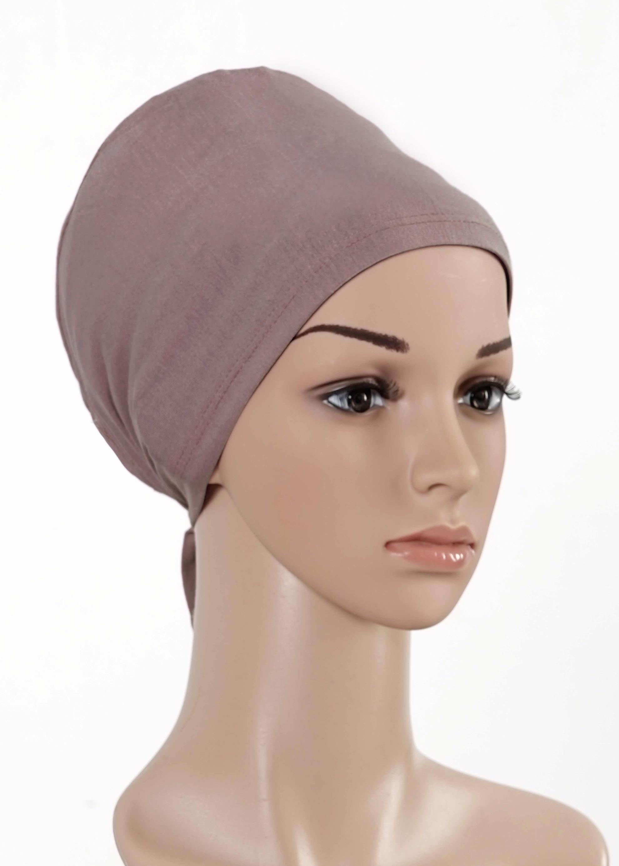 Vêtements hijab ROSE BONNET COTON PEIGNE 5050
