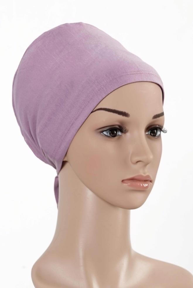 Vêtements hijab ROSE BONNET COTON PEIGNE 5050 - ALVİNA