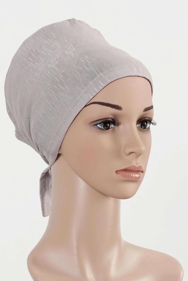 Vêtements hijab VISON BONNET COTON PEIGNE 5050 - ALVİNA