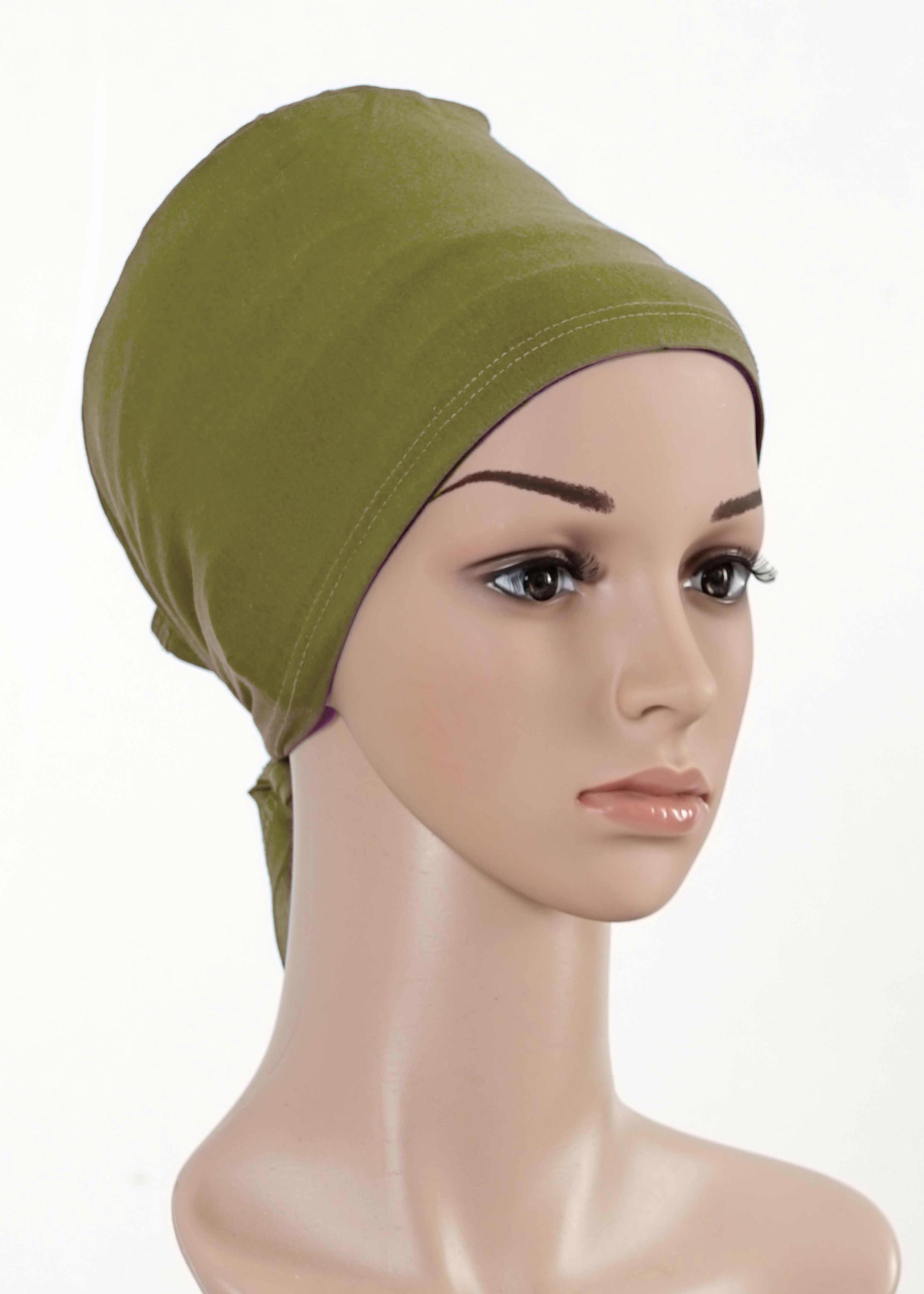 Tesettür giyim YEŞİL PENYE BONE 5050 