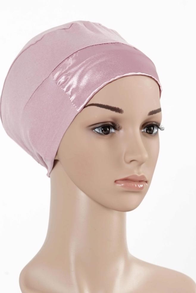 Vêtements hijab POUDRE BONNET SOUS-FOULARD SATIN 5055 - ALVİNA