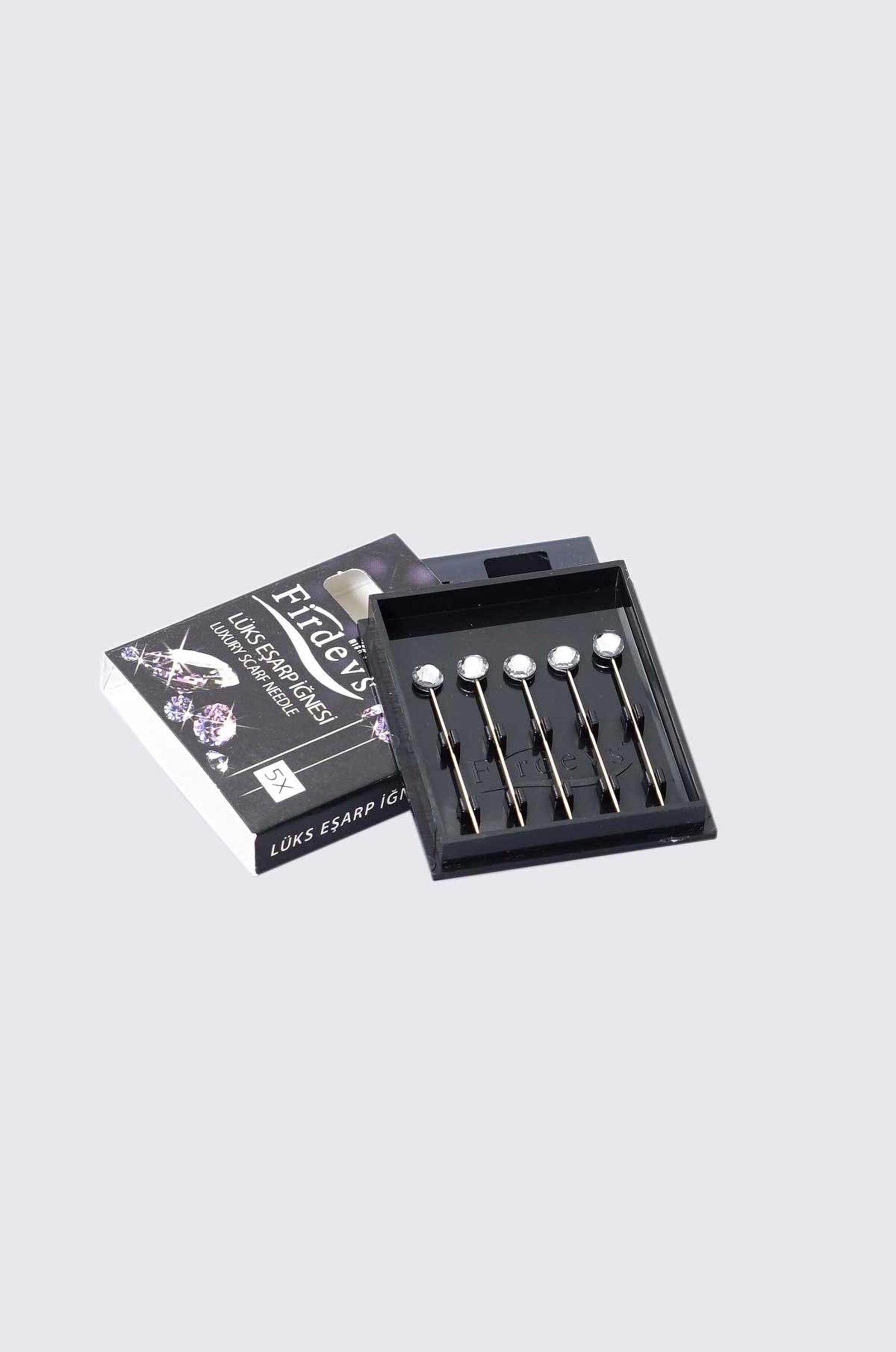 Vêtements hijab ARGENT AIGUILLE 5 PIÈCES AVEC GEM 8054