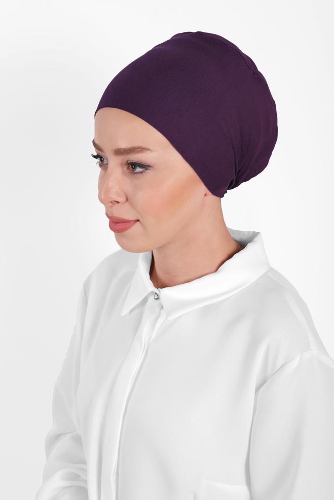 Hijab clothing DAMSON SEAMLESS COMBED COTTON BONNET 40064-1  - ALVİNA