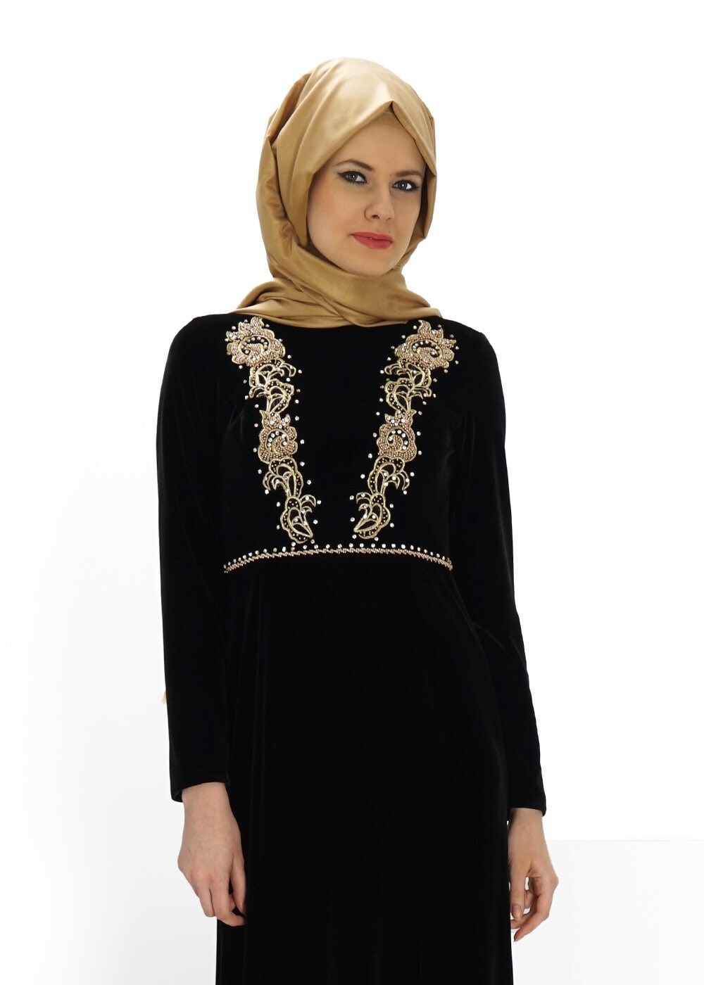 Hijab clothing BLACK 5961 WİNTER DESTİNY ABİYE 38/44