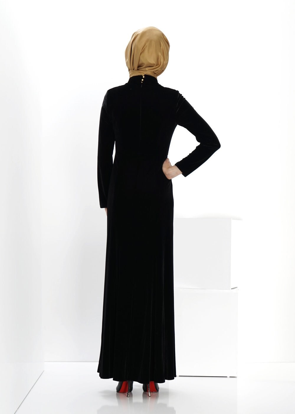 Hijab clothing BLACK 5961 WİNTER DESTİNY ABİYE 38/44