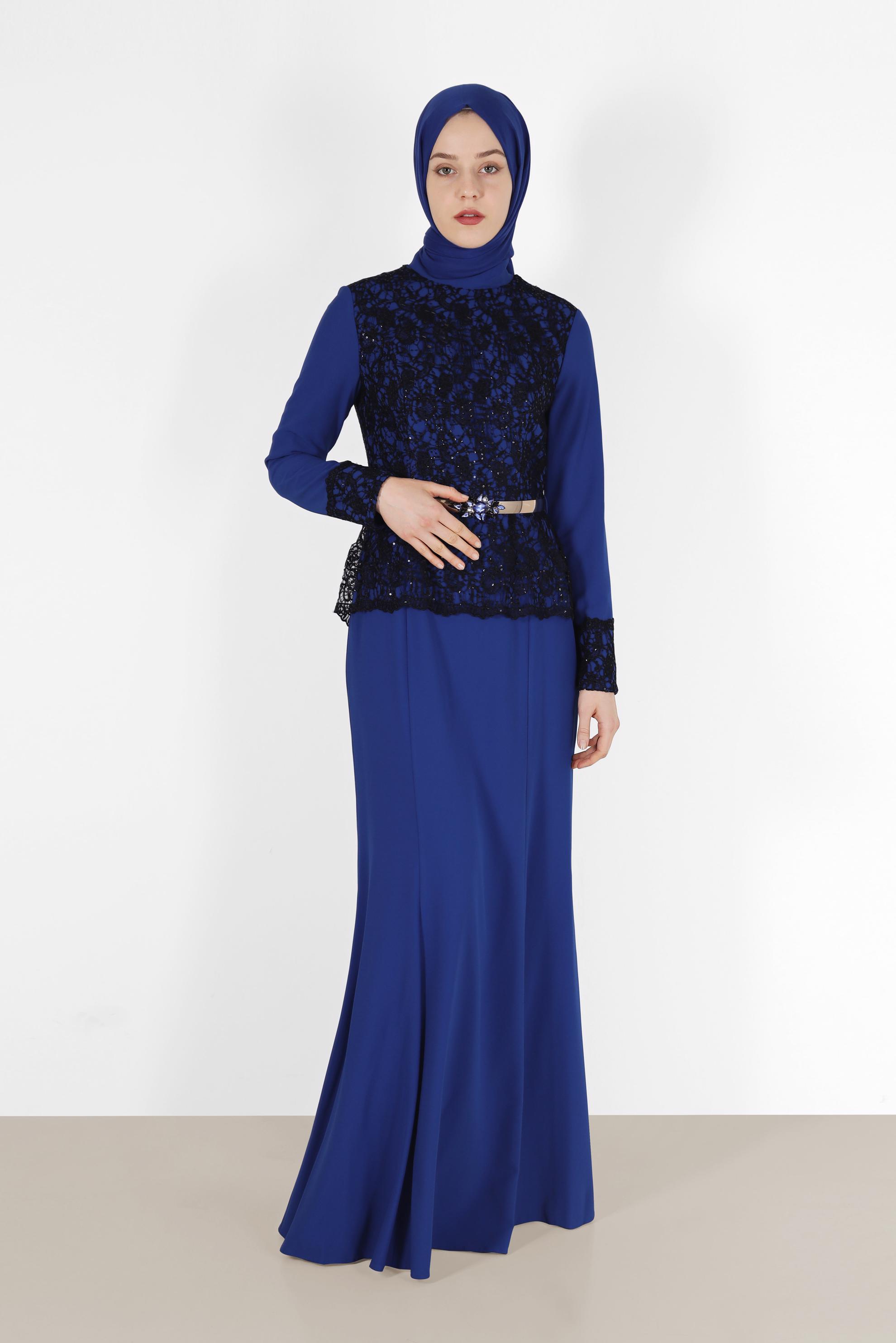 Hijab clothing NAVY BLUE 5987 CAMİLA 6385 ABİYE 38/46 TEK40