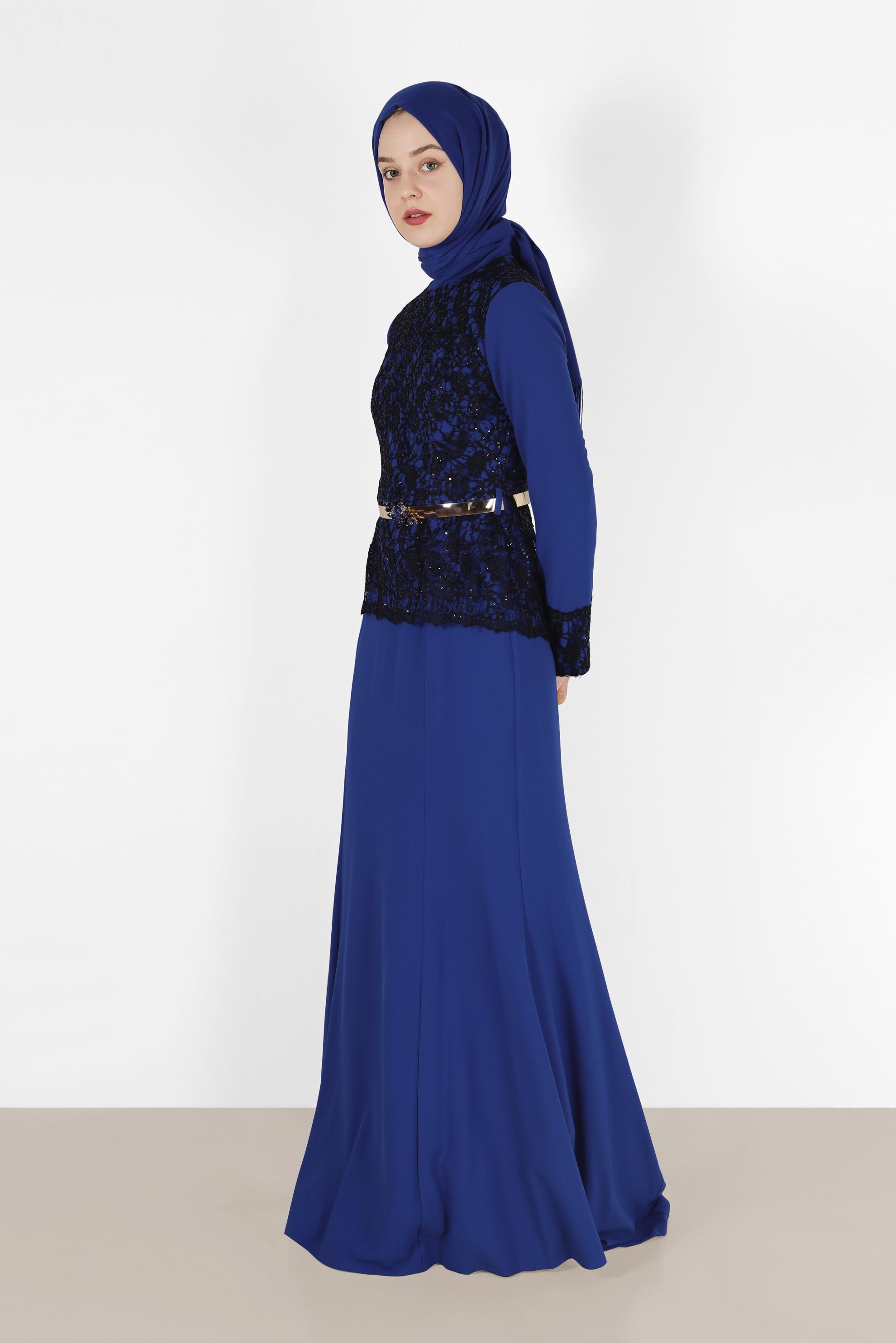 Hijab clothing NAVY BLUE 5987 CAMİLA 6385 ABİYE 38/46 TEK40