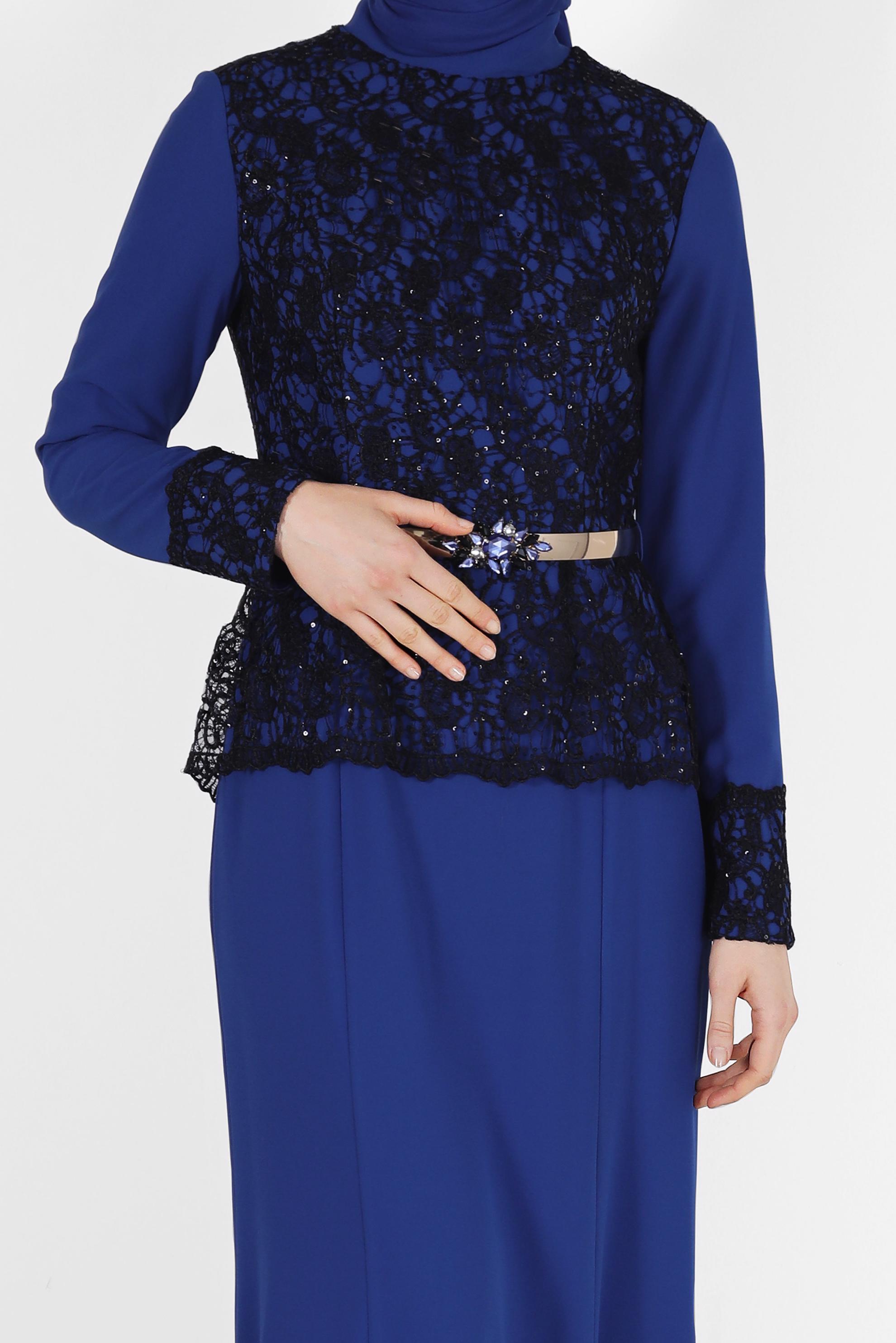 Hijab clothing NAVY BLUE 5987 CAMİLA 6385 ABİYE 38/46 TEK40