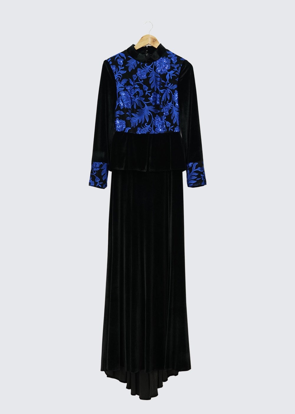 Hijab clothing NAVY BLUE 5973-1 BRODE 14025 ABİYE 38/44