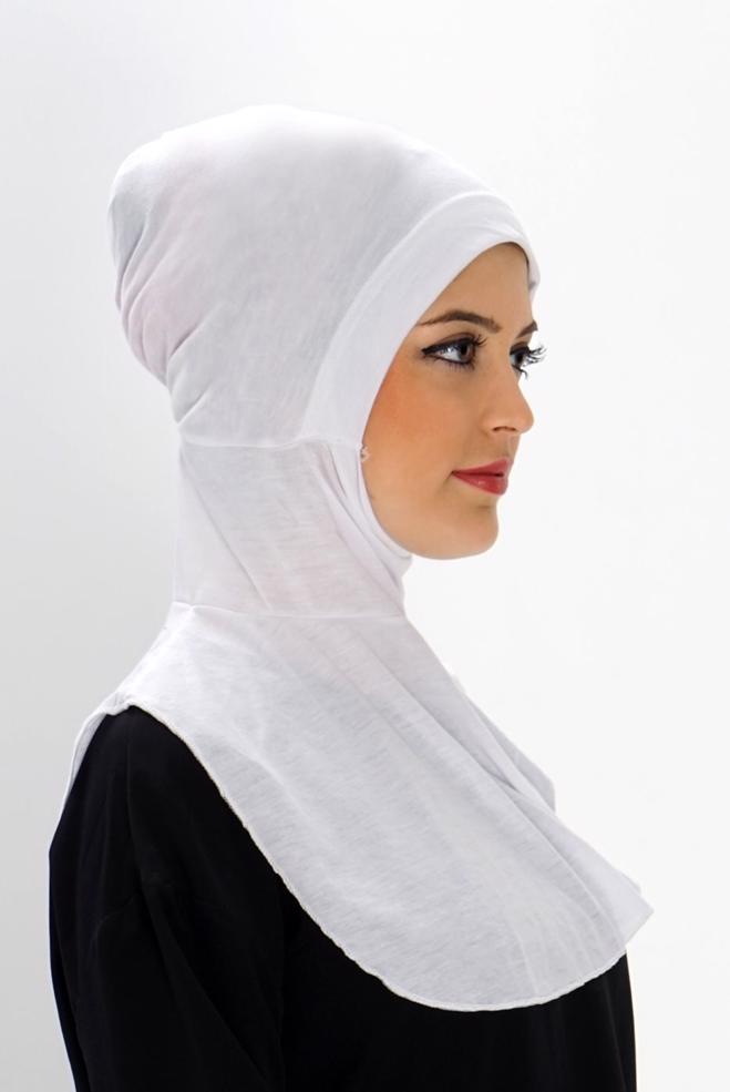Vêtements hijab BLANC COUVRE-COU HIJAB 40021 - ALVİNA