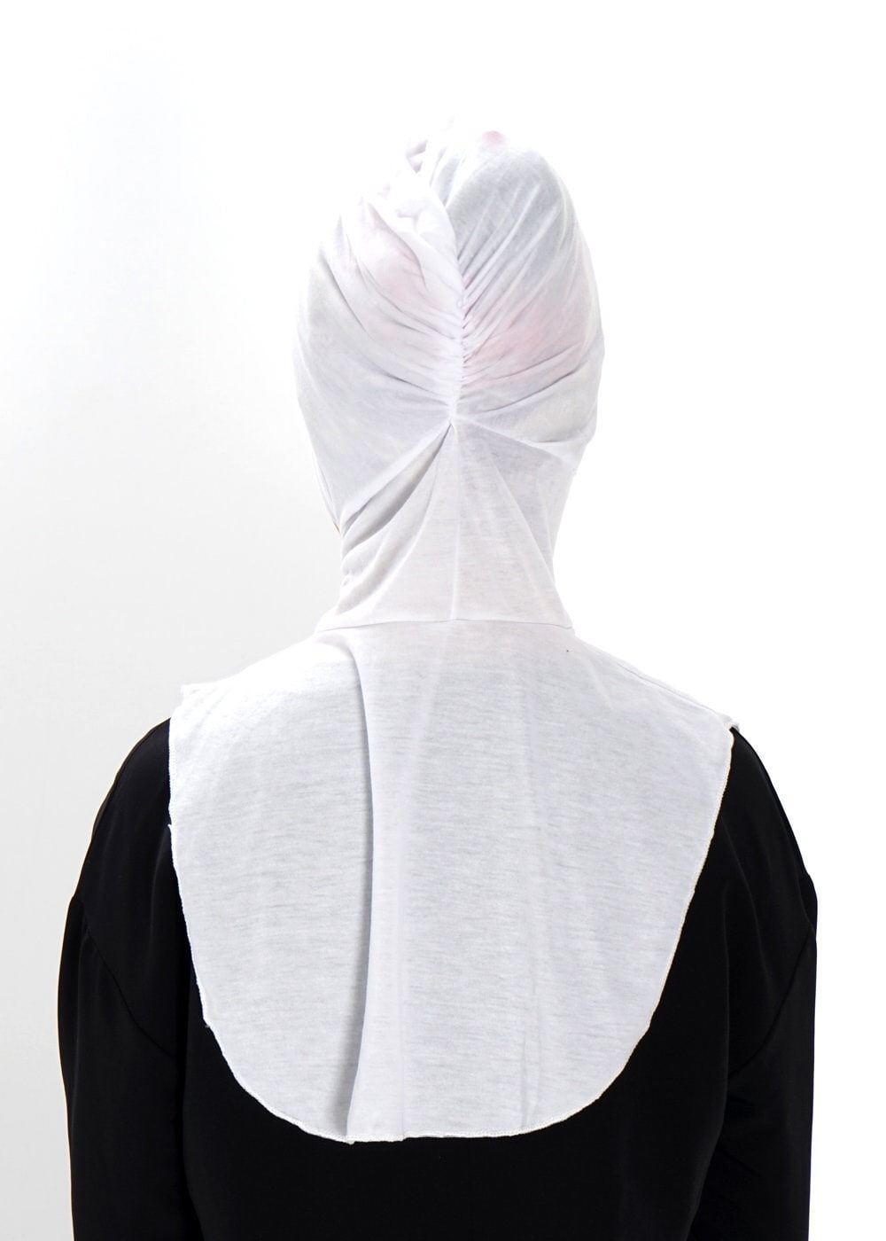 Tesettür giyim BEYAZ BOYUNLUKLU BONE 40021 