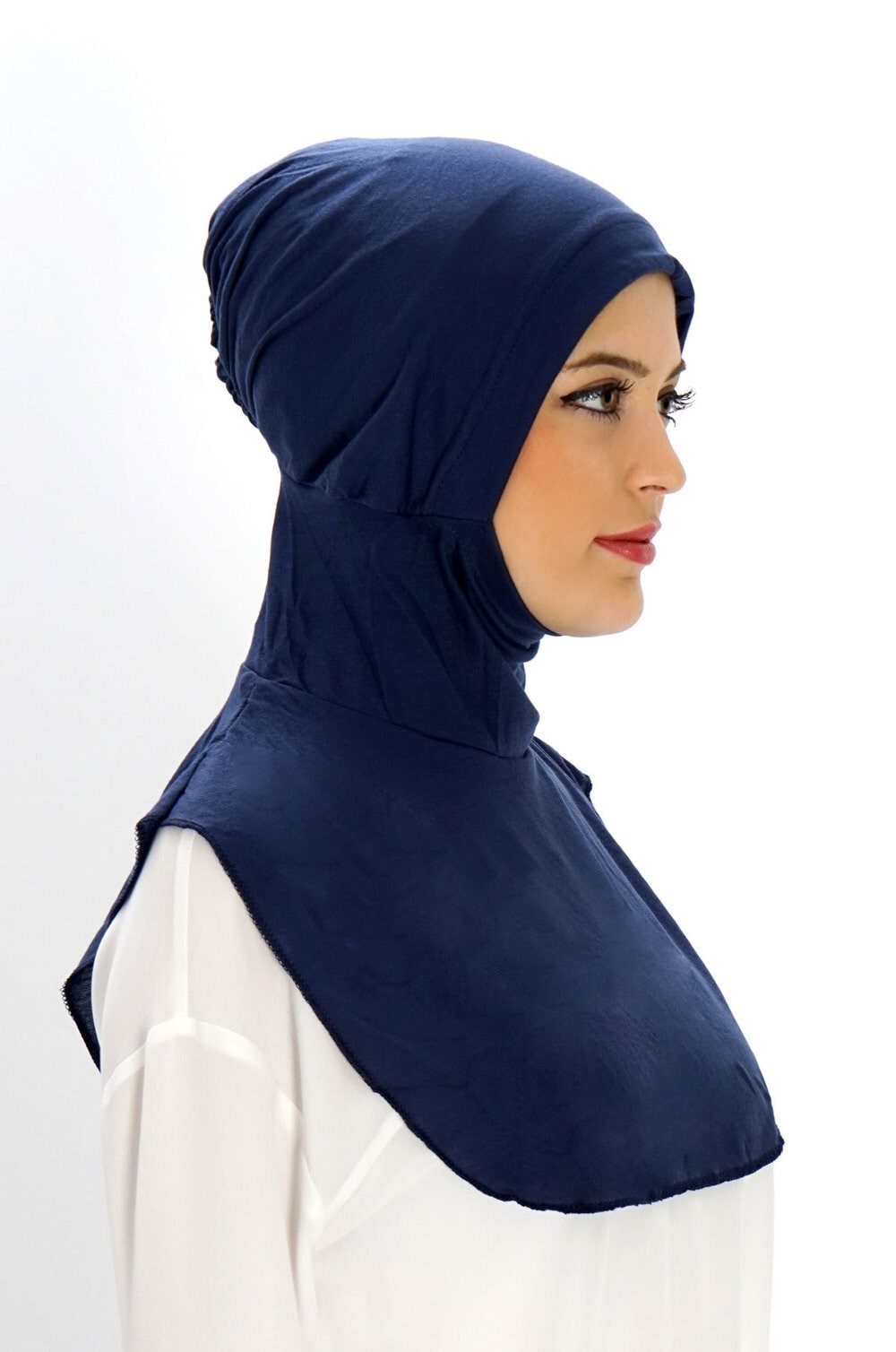 Hijab clothing NAVY BLUE NECK COVER HIJAB 40021 