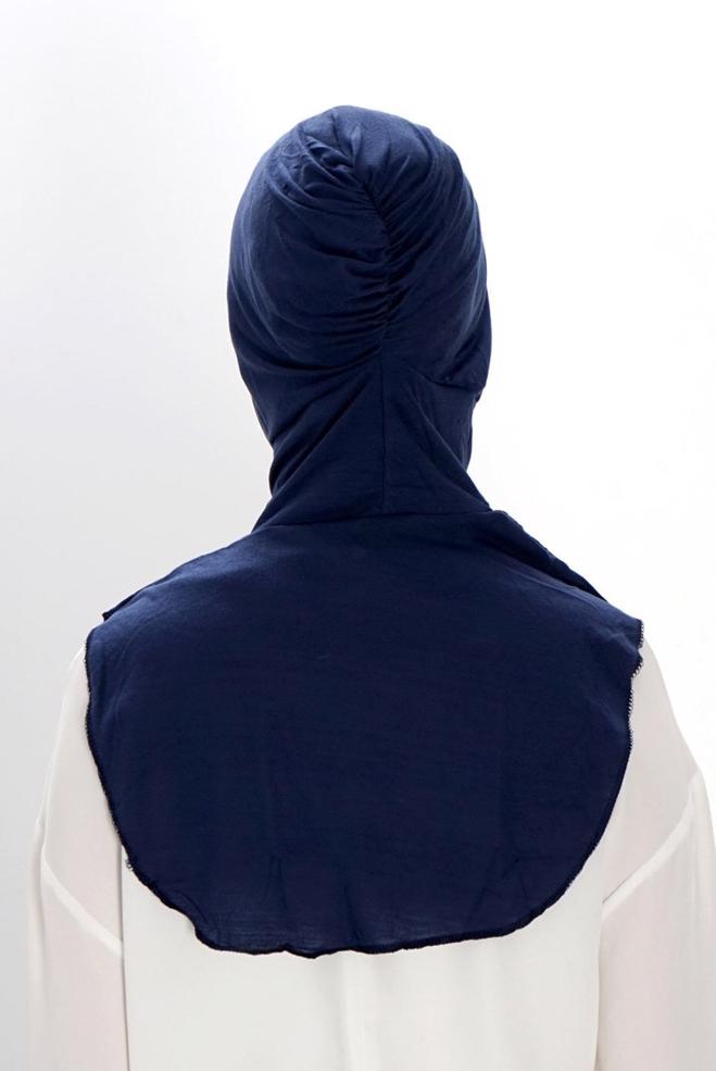 Vêtements hijab BLEU MARINE COUVRE-COU HIJAB 40021 - ALVİNA