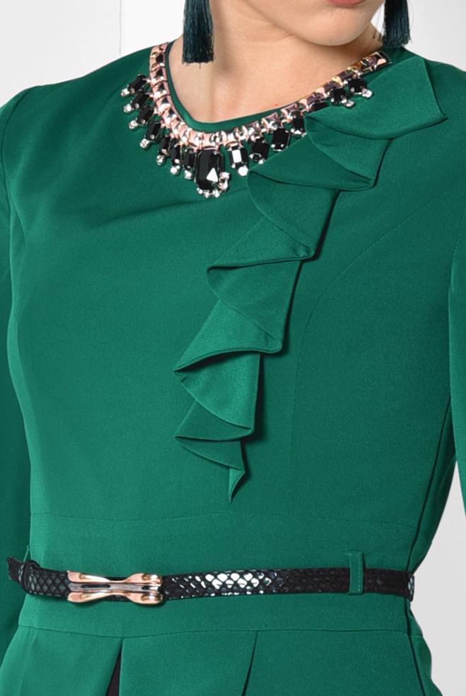 Vêtements hijab VERT 3048 MİNİ BURBLE ELBİSE 38/44 - ALVİNA