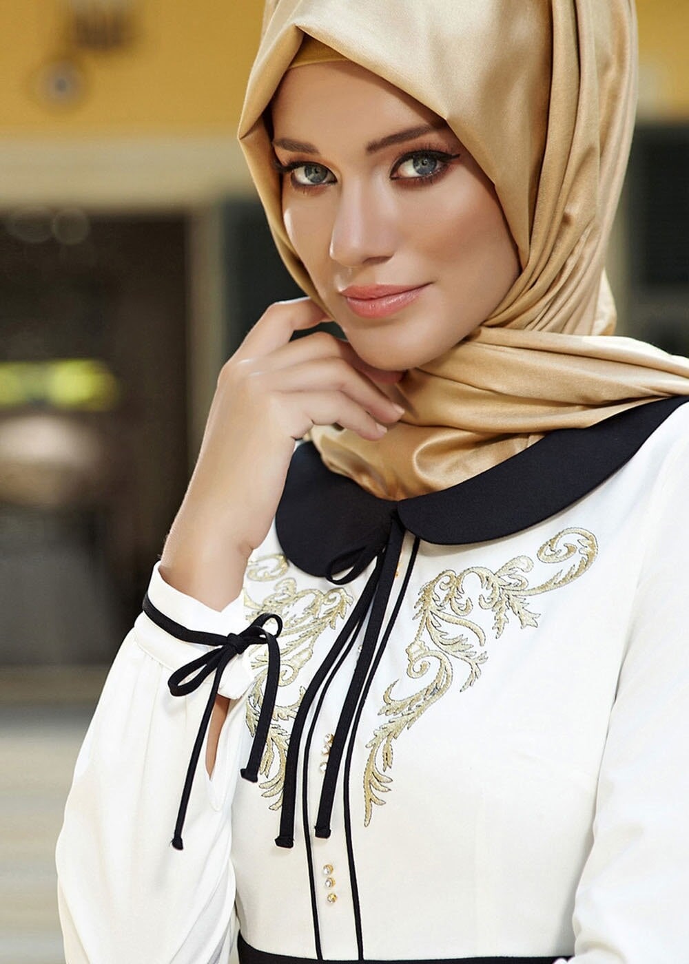 Tesettür giyim SİYAH 4314 RİDA 6973 ELBİSE 36/44(38-40) TEK42