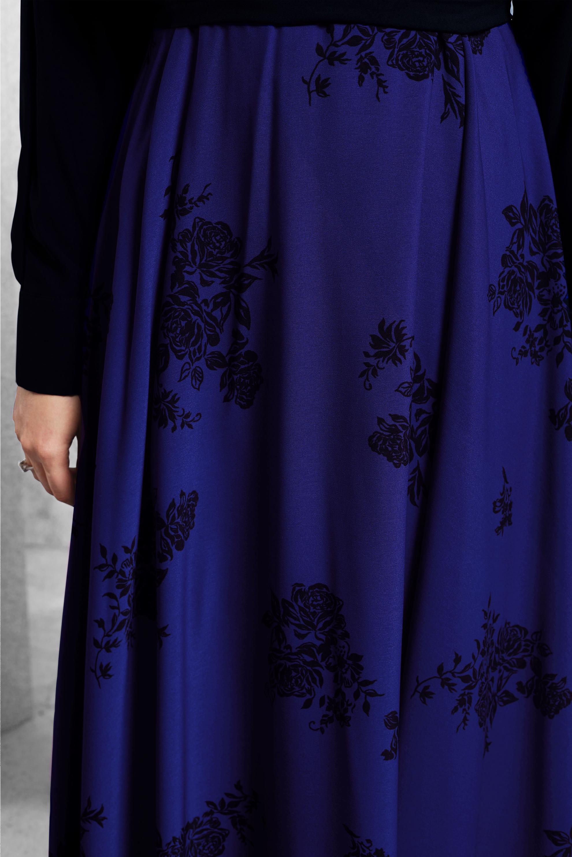 Tesettür giyim LACİVERT 4502 EMP. KREP 2069 ELBİSE 36/42(38-40)