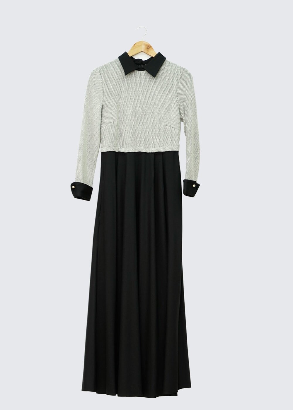 Tesettür giyim BEYAZ 4539 ELBİSE