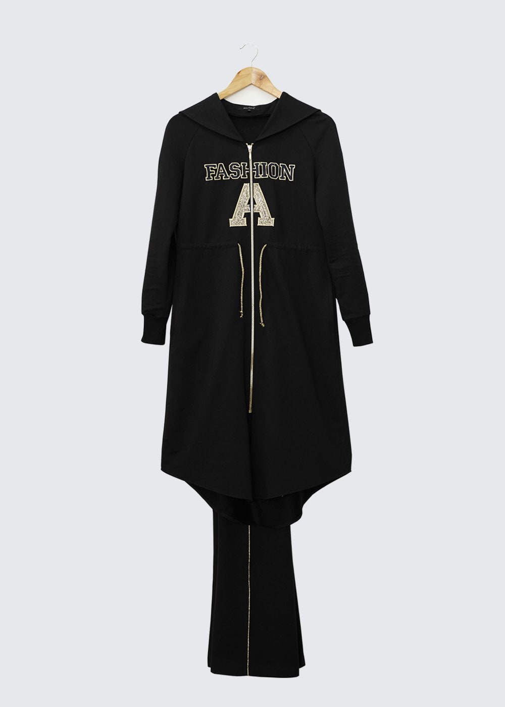 Tesettür giyim SİYAH 4566 EŞOFMAN TAKIMI 