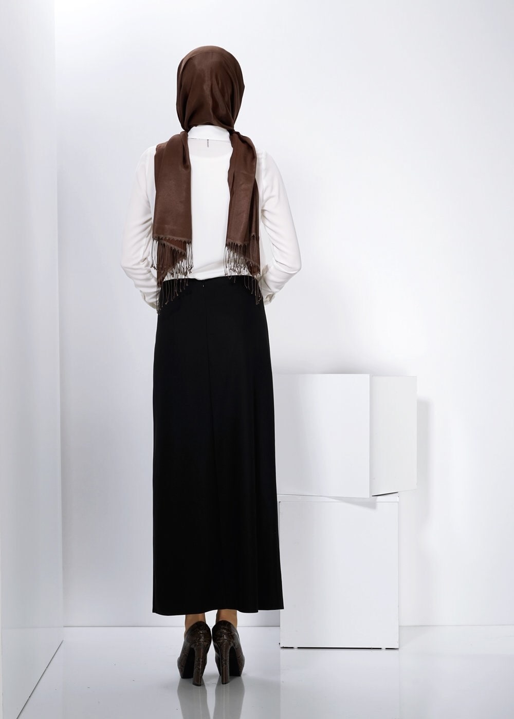 Tesettür giyim SİYAH 6594 ETEK