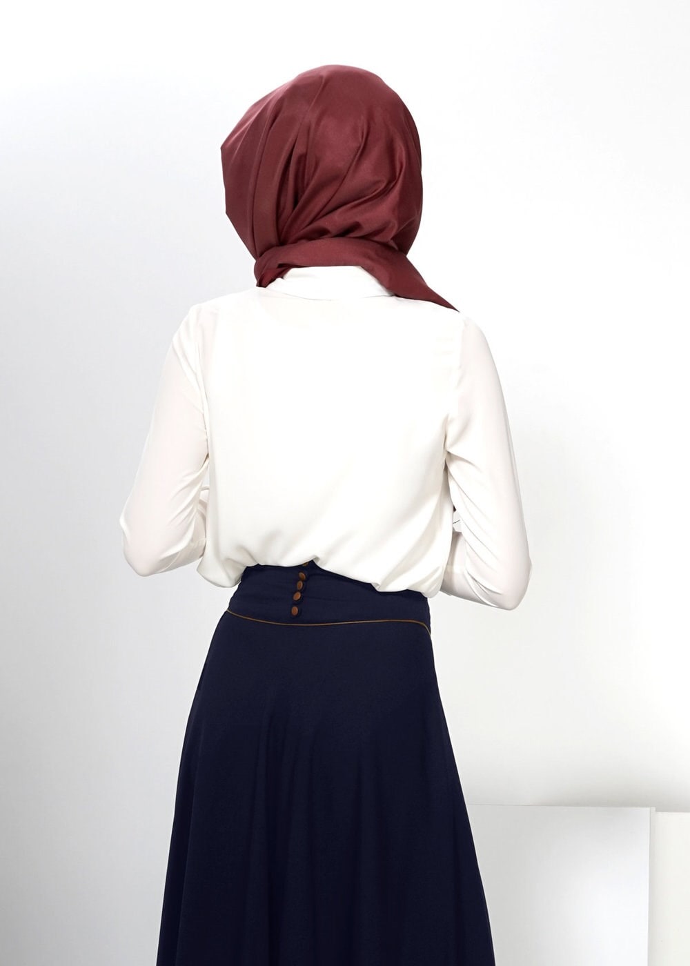 Tesettür giyim LACİVERT 6598 ETEK 