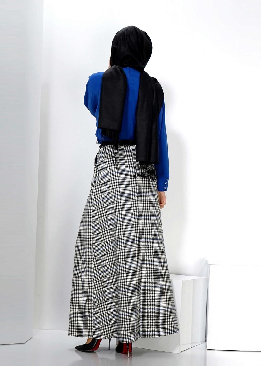 Tesettür giyim SİYAH 6637 ETEK