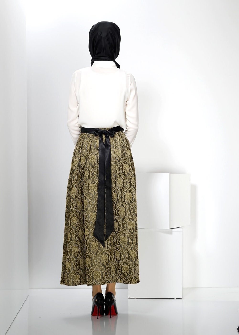 Tesettür giyim ALTIN 6638 ETEK