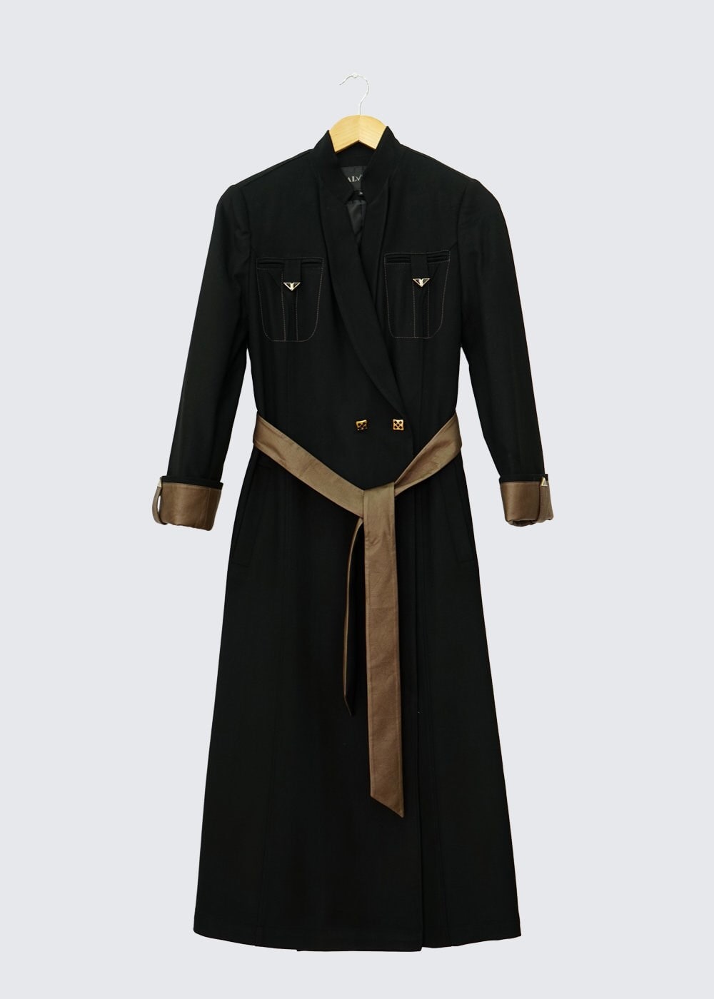 Tesettür giyim SİYAH 9249 KABAN 