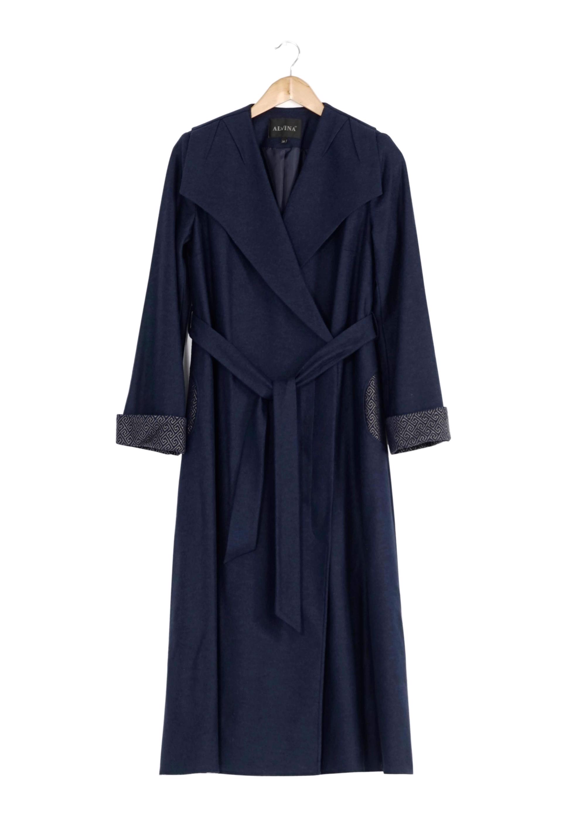 Tesettür giyim LACİVERT 9295 KABAN 