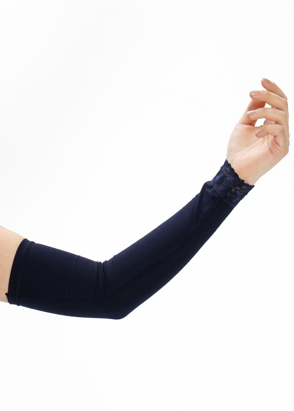 Hijab clothing NAVY BLUE LACY PRAYER ARMBAND 40055 