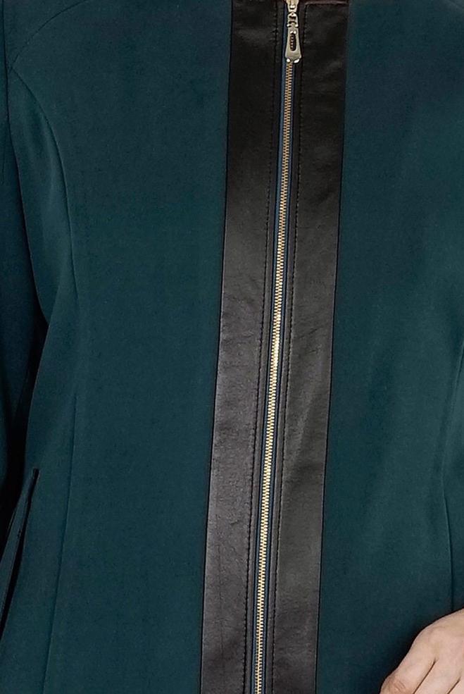 Hijab clothing BLUE PLUS SIZE OVERCOAT 9339 - ALVİNA