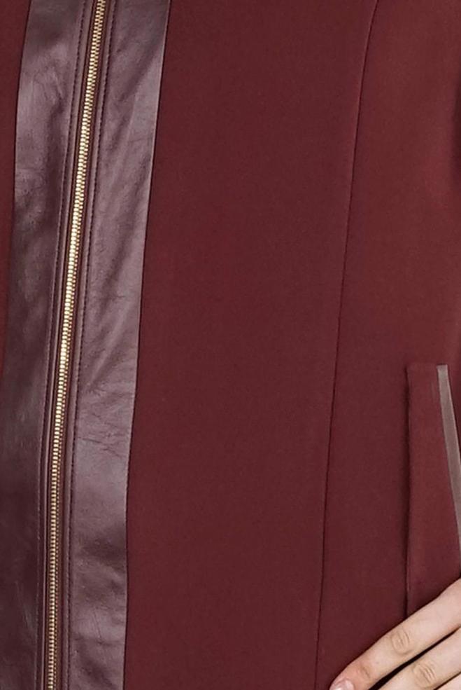 Hijab clothing CLARET RED PLUS SIZE OVERCOAT 9339 - ALVİNA