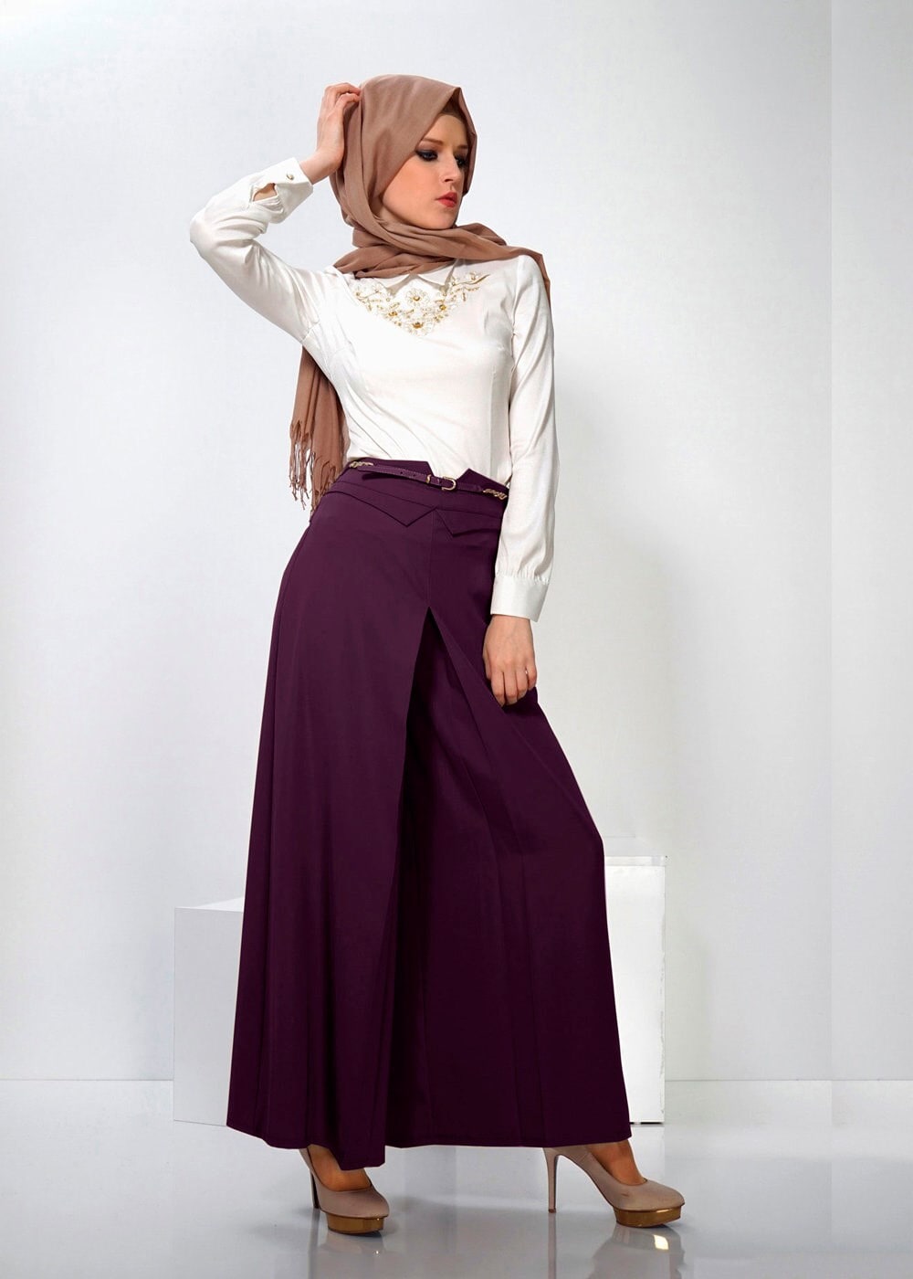 Tesettür giyim MOR 7770 Elite Tesettür Pantolon 36/44 TEK38