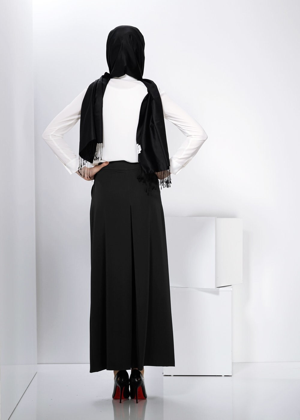 Tesettür giyim SİYAH 7774 PANTOLON 