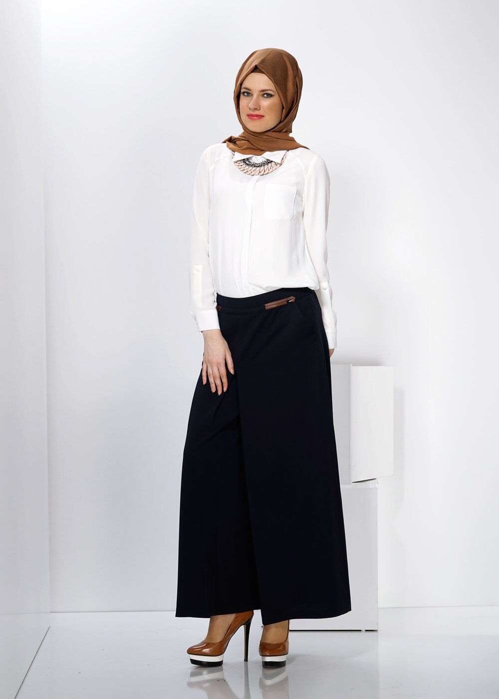 Tesettür giyim LACİVERT 7774 PANTOLON 