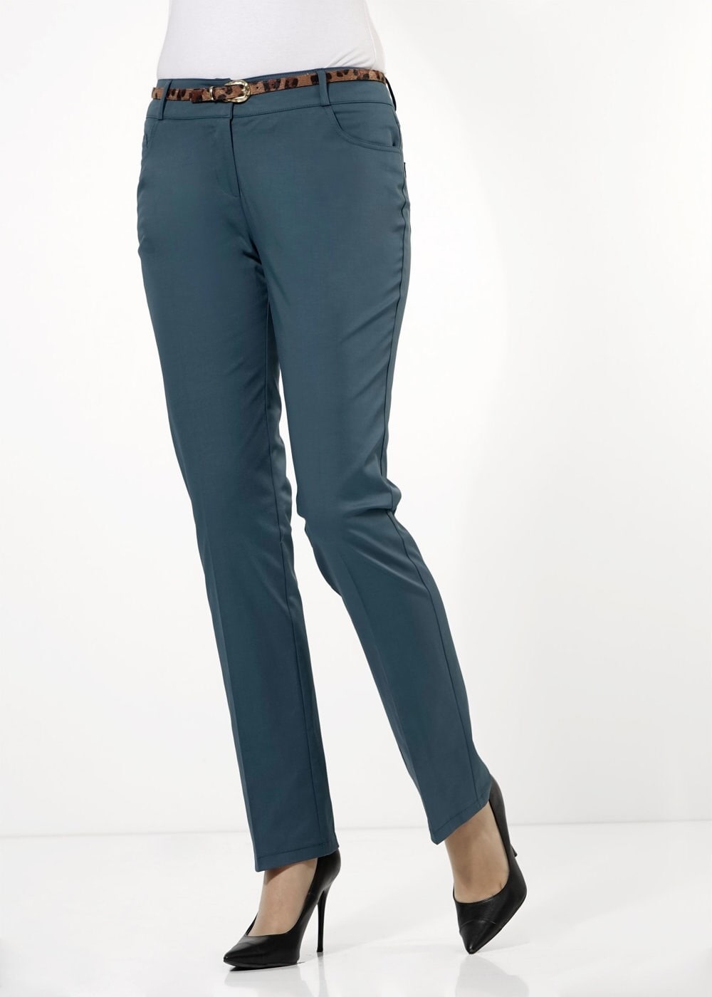 Tesettür giyim MAVİ DAR PAÇA KLASİK PANTOLON 7777