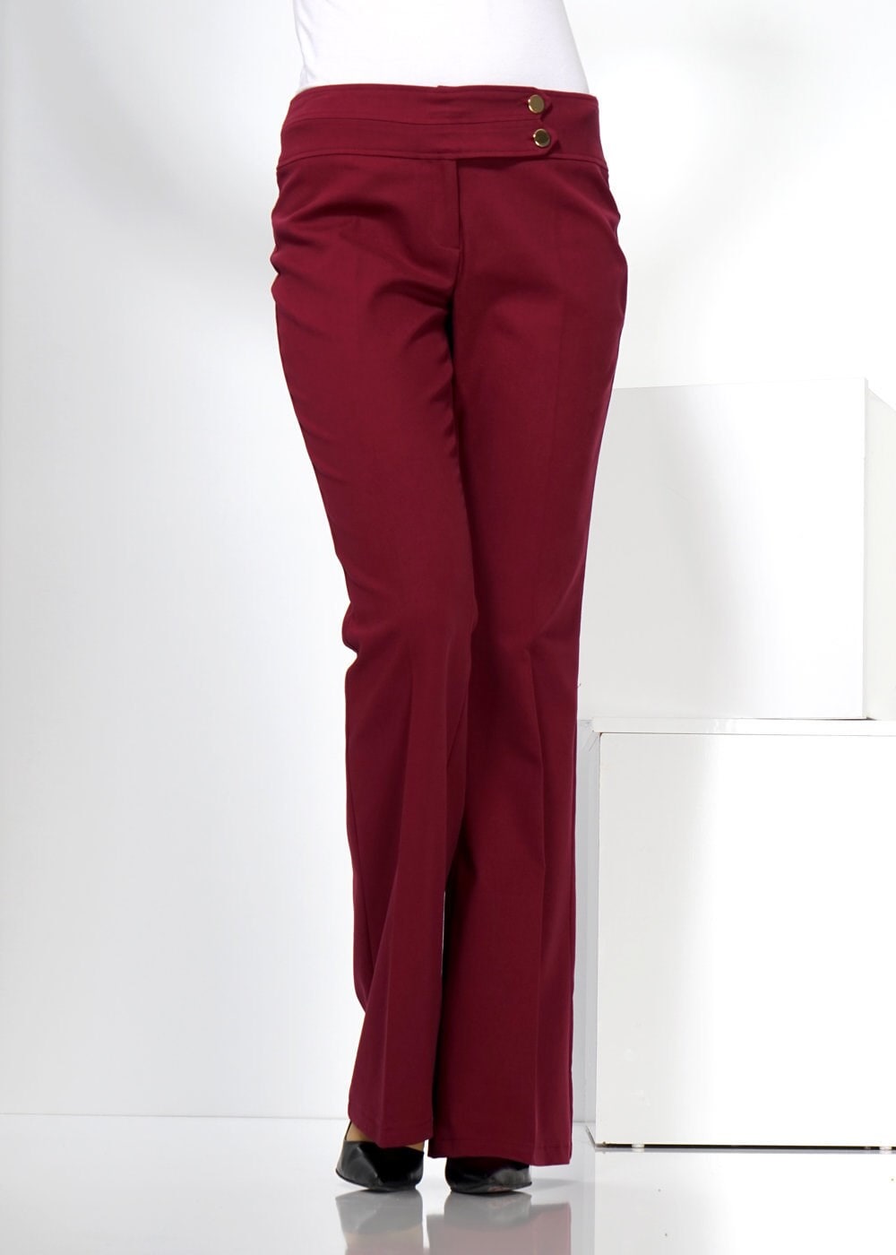 Tesettür giyim BORDO 7782 PANTOLON 