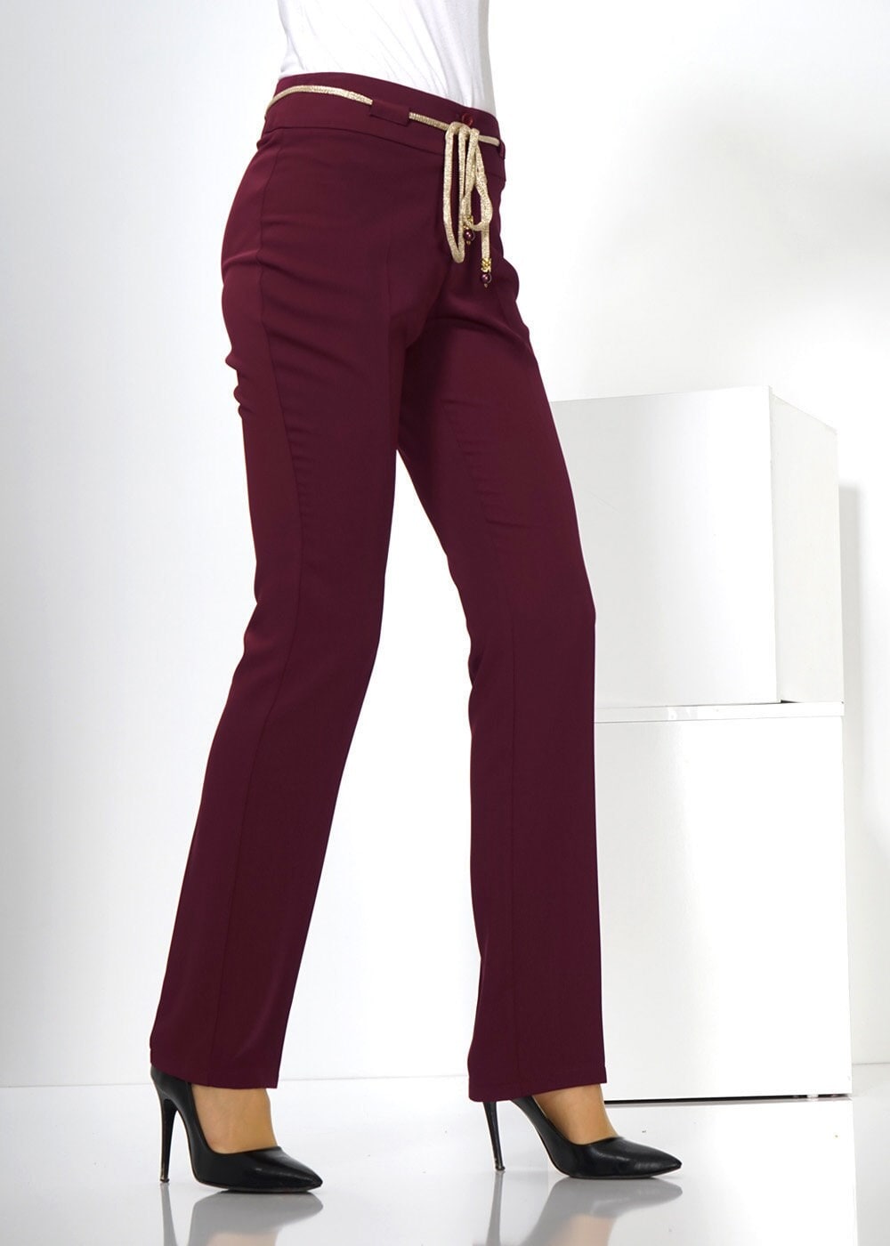 Tesettür giyim BORDO 7786 PANTOLON