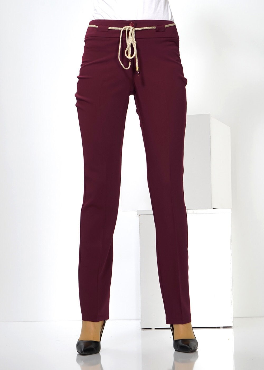 Tesettür giyim BORDO 7786 PANTOLON