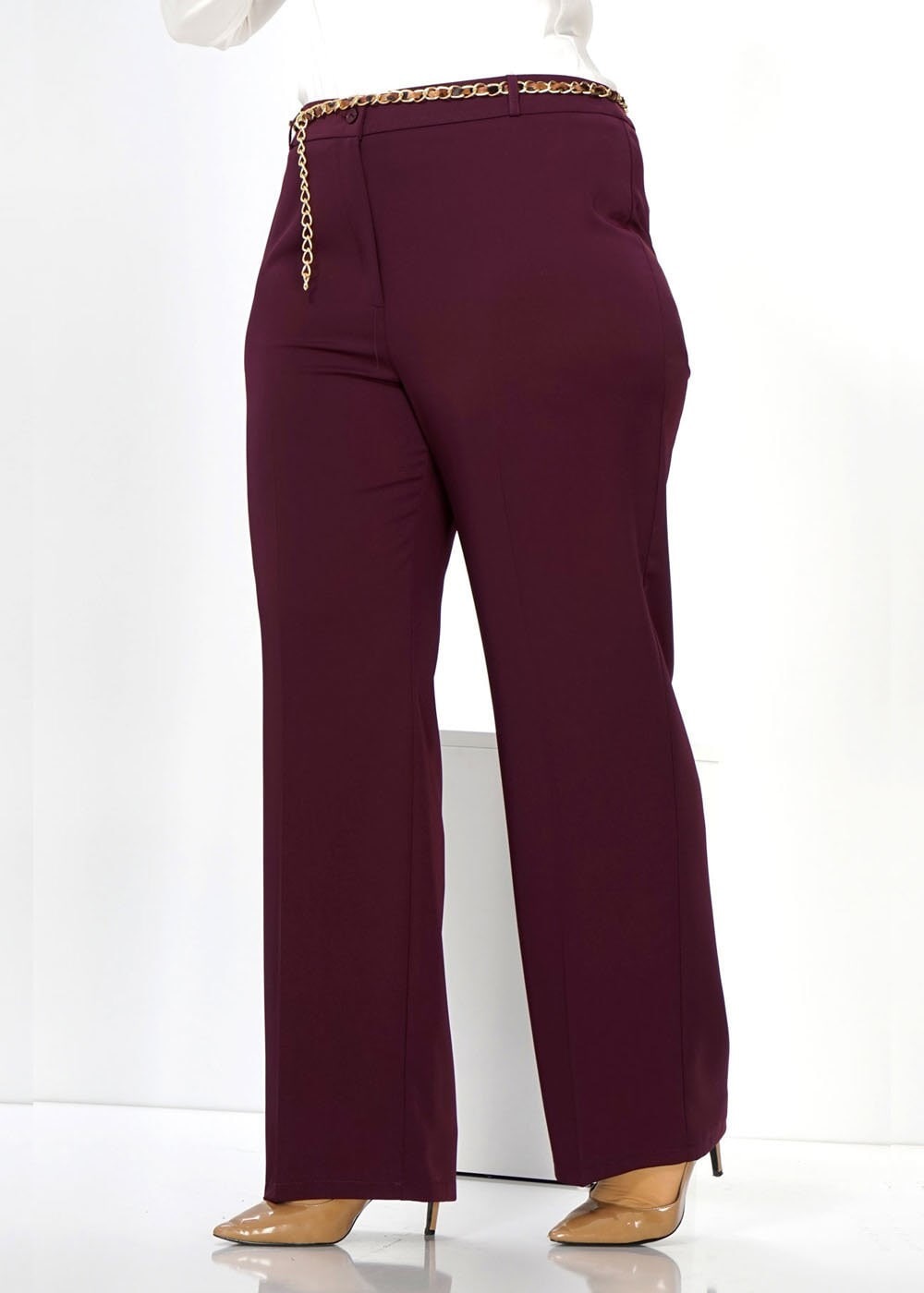 Tesettür giyim BORDO 7788 PANTOLON