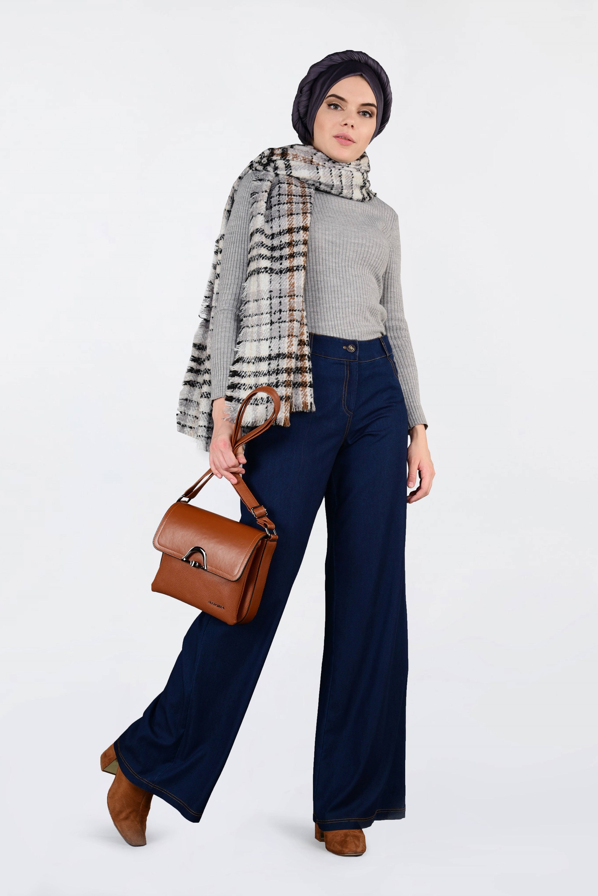 Tesettür giyim LACİVERT 7790 PANTOLON