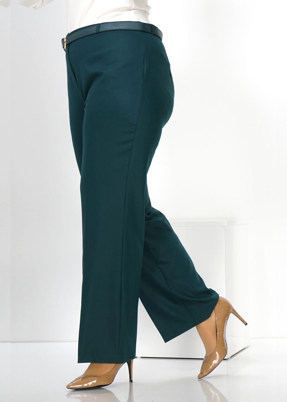 Tesettür giyim YEŞİL 7792 PANTOLON