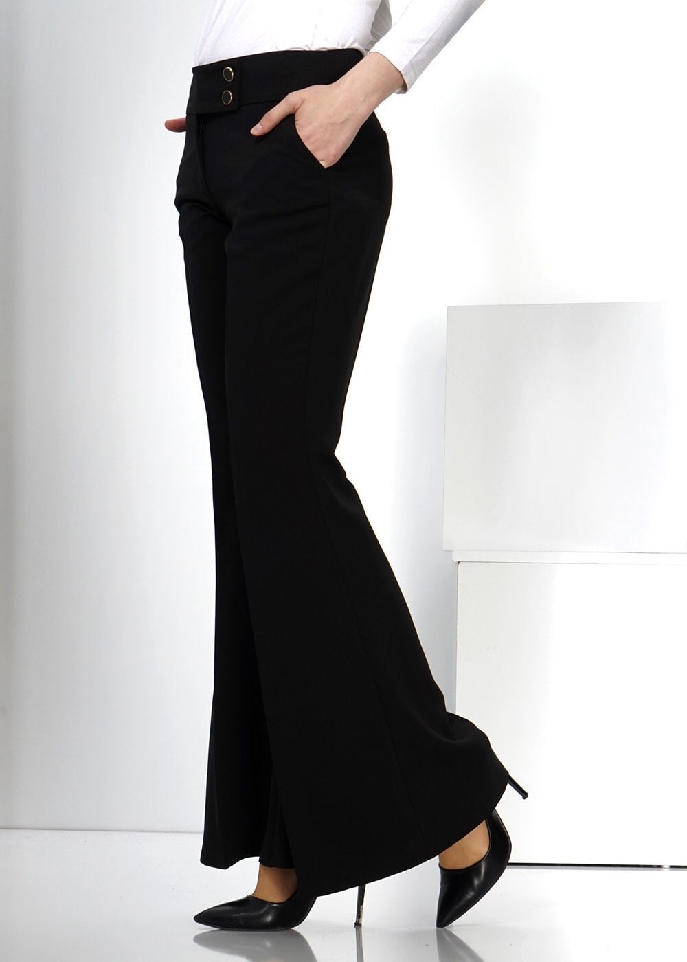 Tesettür giyim SİYAH 7796 PANTOLON