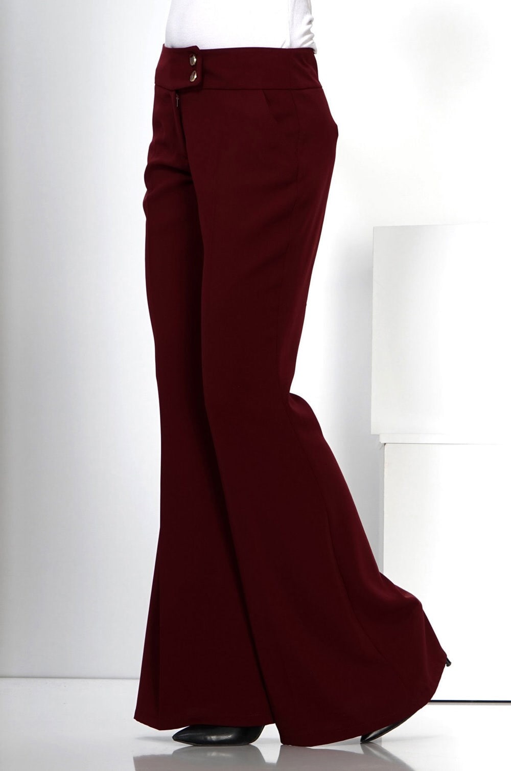 Tesettür giyim BORDO 7796 PANTOLON